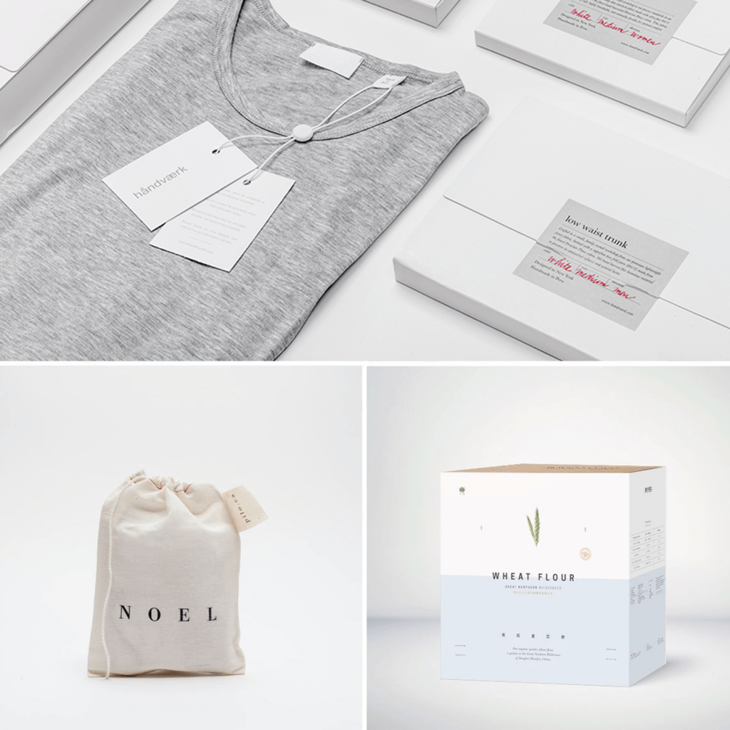 Emballage de Noël minimaliste