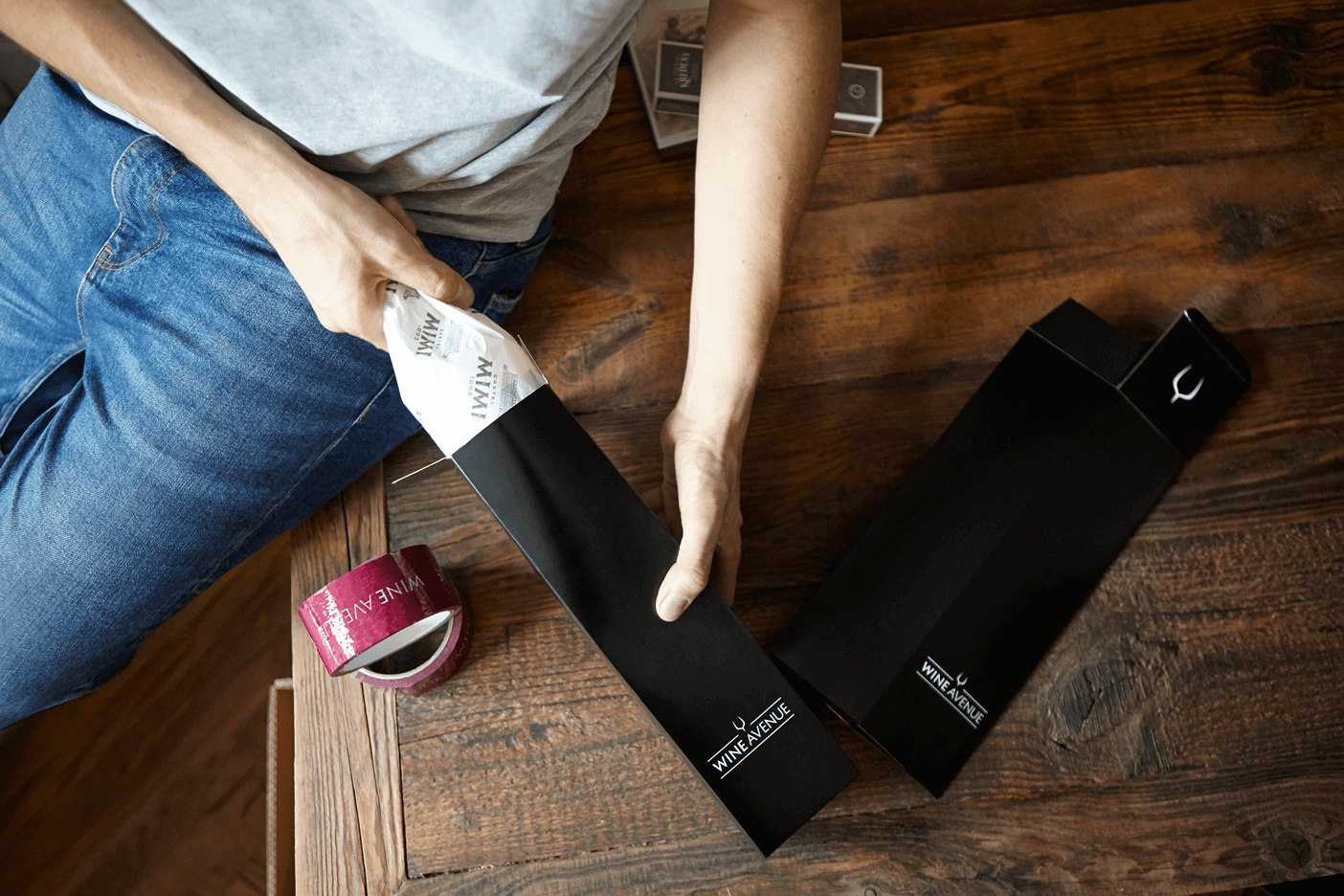 pudełko na wino unboxing