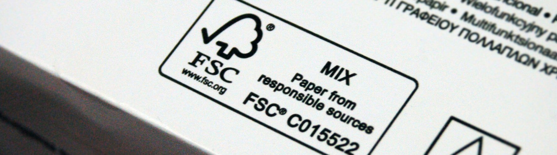 FSC certified cardboard