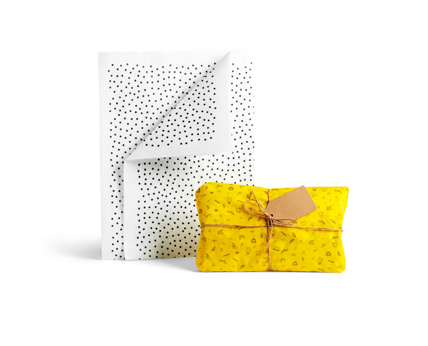 Seidenpapier mit Aufdruck