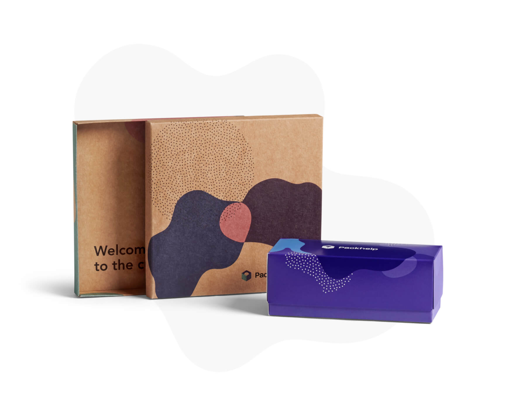 Boîte produit deux pièces, emballage personnalisé pour produits