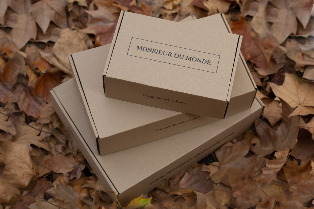 kraft mailer boxes monsieur du monde