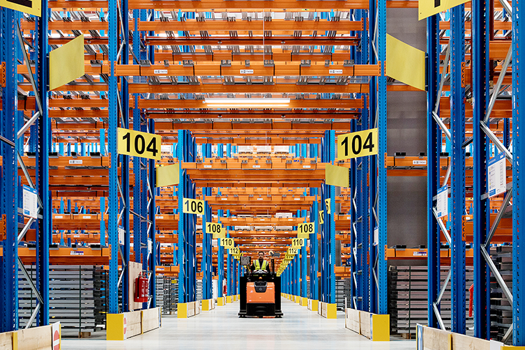 warehouse colourful