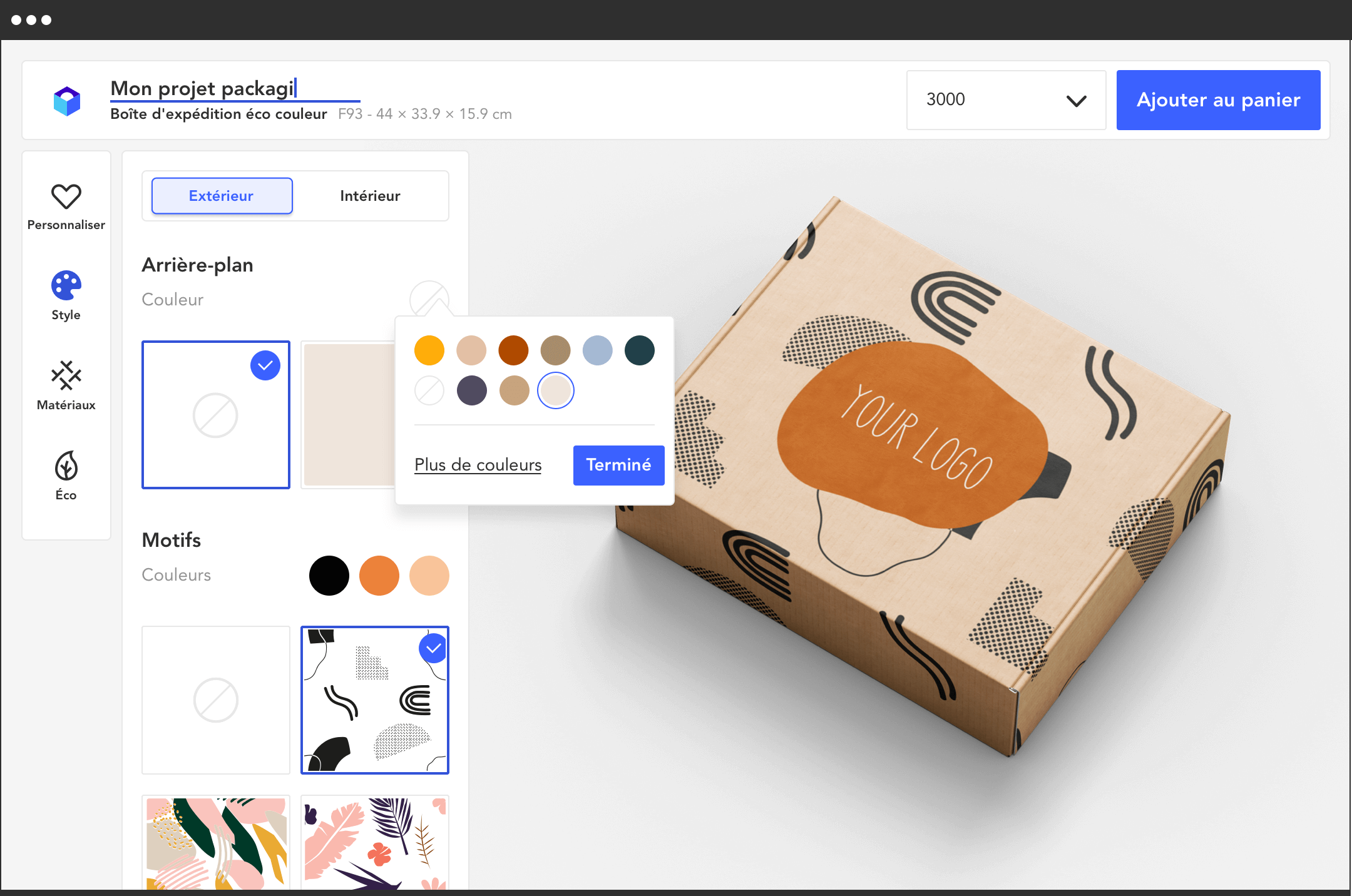 image de l'éditeur 3D en ligne Packhelp