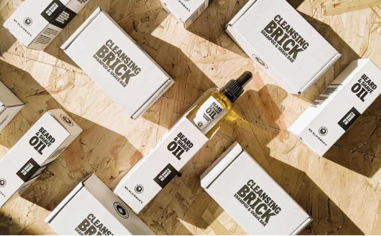 Black and white packaging design