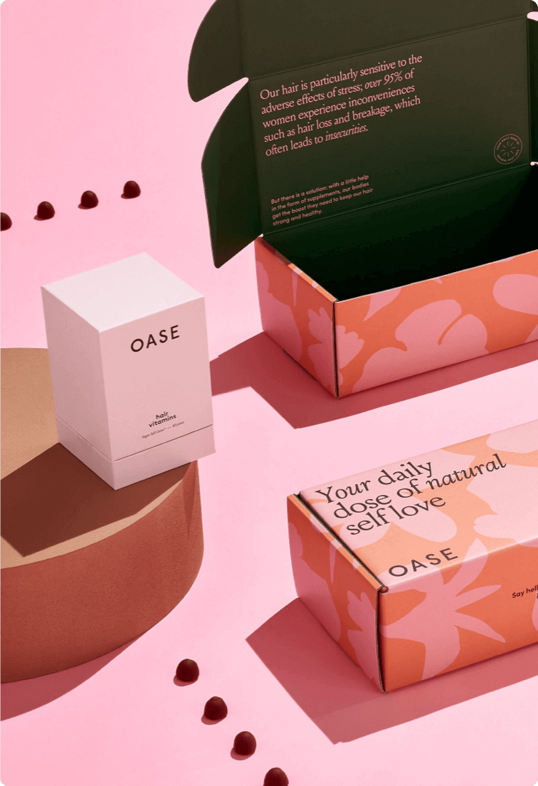 diseño de packaging oase