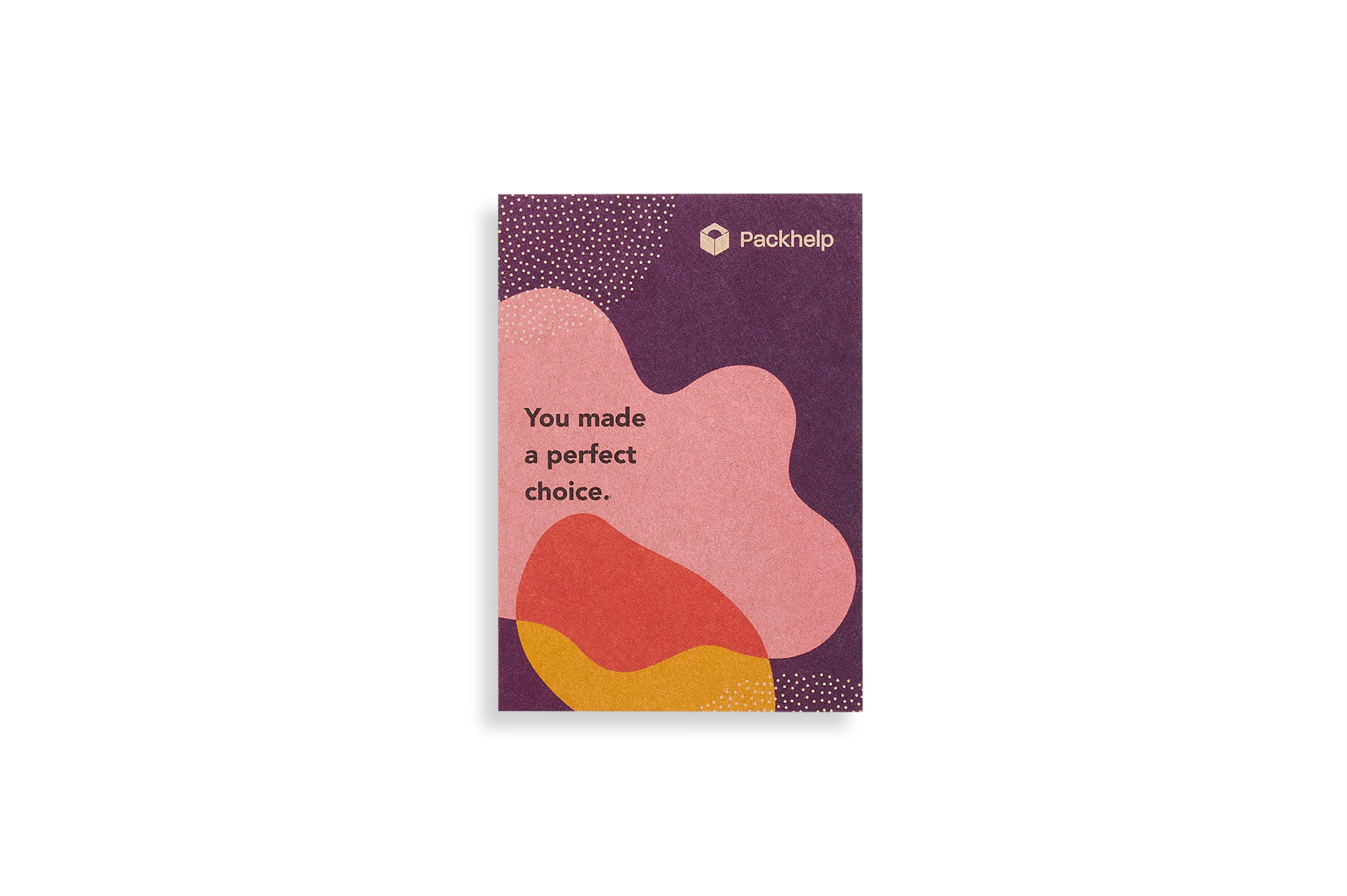 Full color gepersonaliseerde kraft bedankkaart