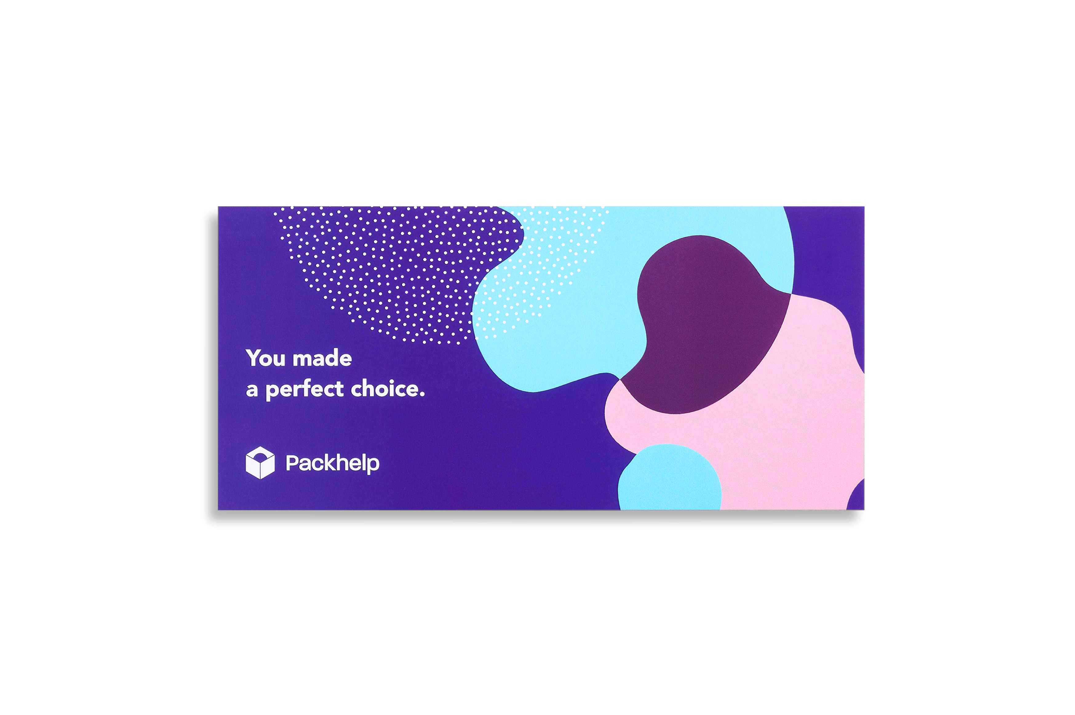 Full color gepersonaliseerde bedankkaartjes in landscape verhouding