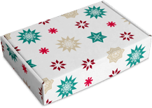 kerstverpakking met sterren