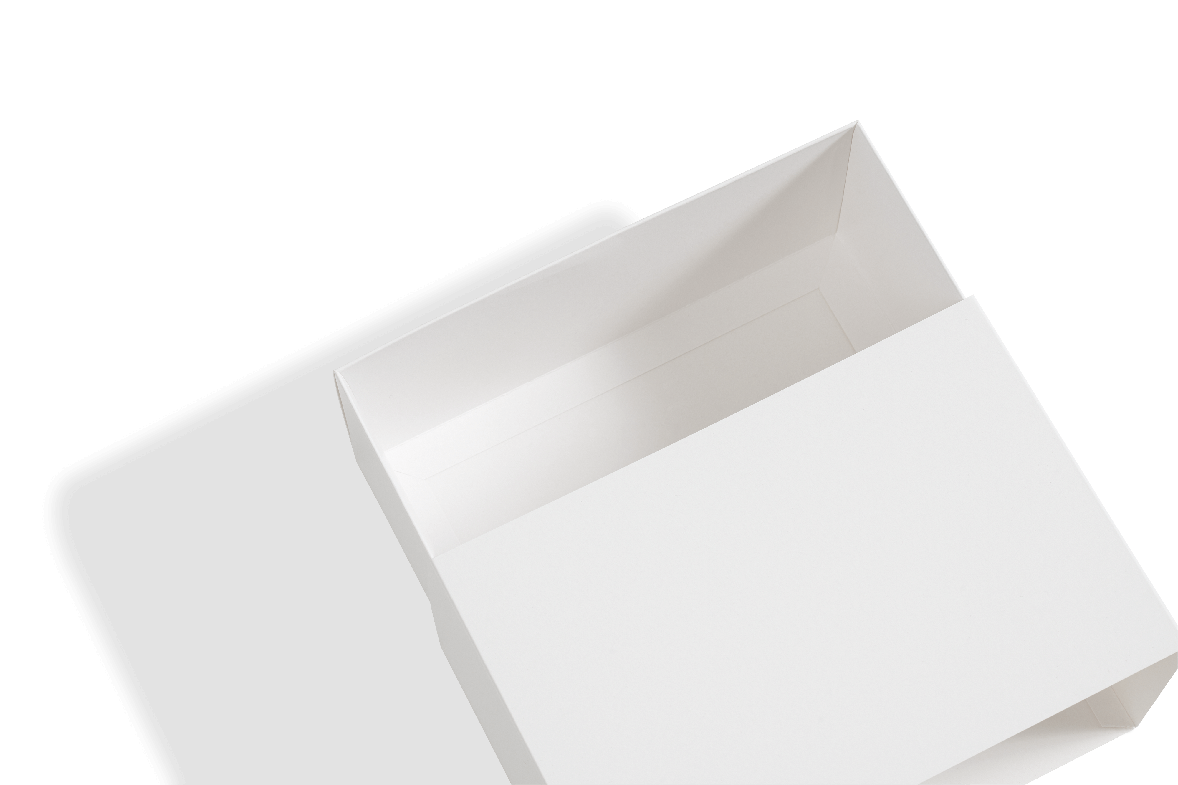 White cardstock drawer box
