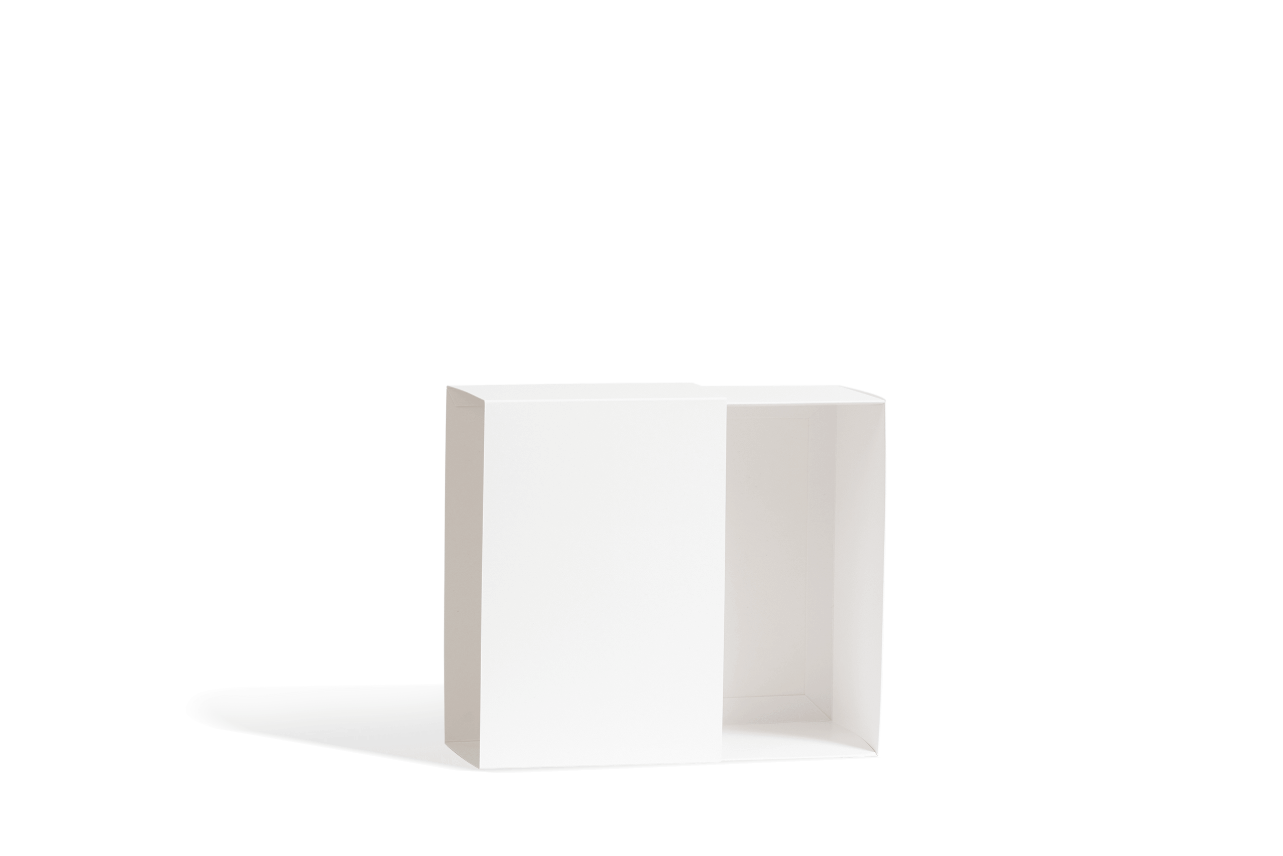White cardstock drawer box