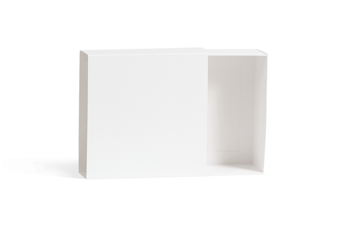 White cardstock drawer box