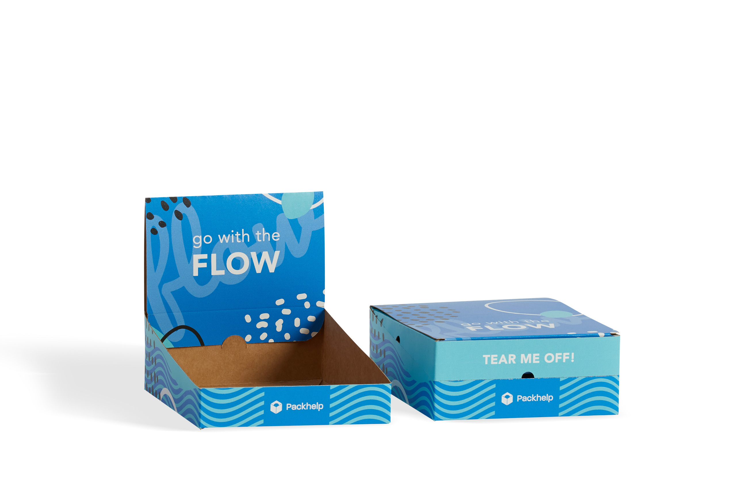 counter display box with full-colour print