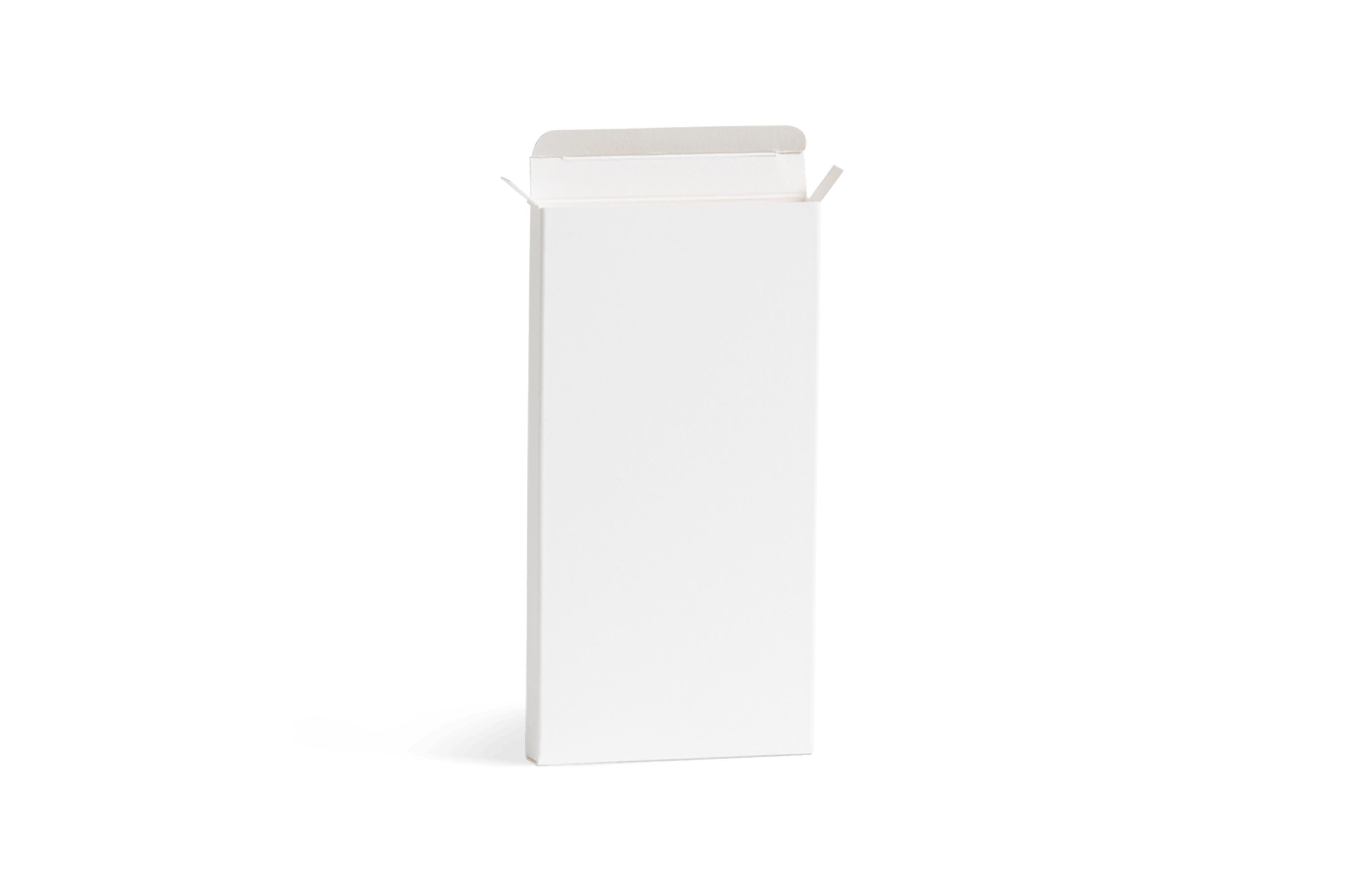 white chocolate bar box with reverse tuck closing