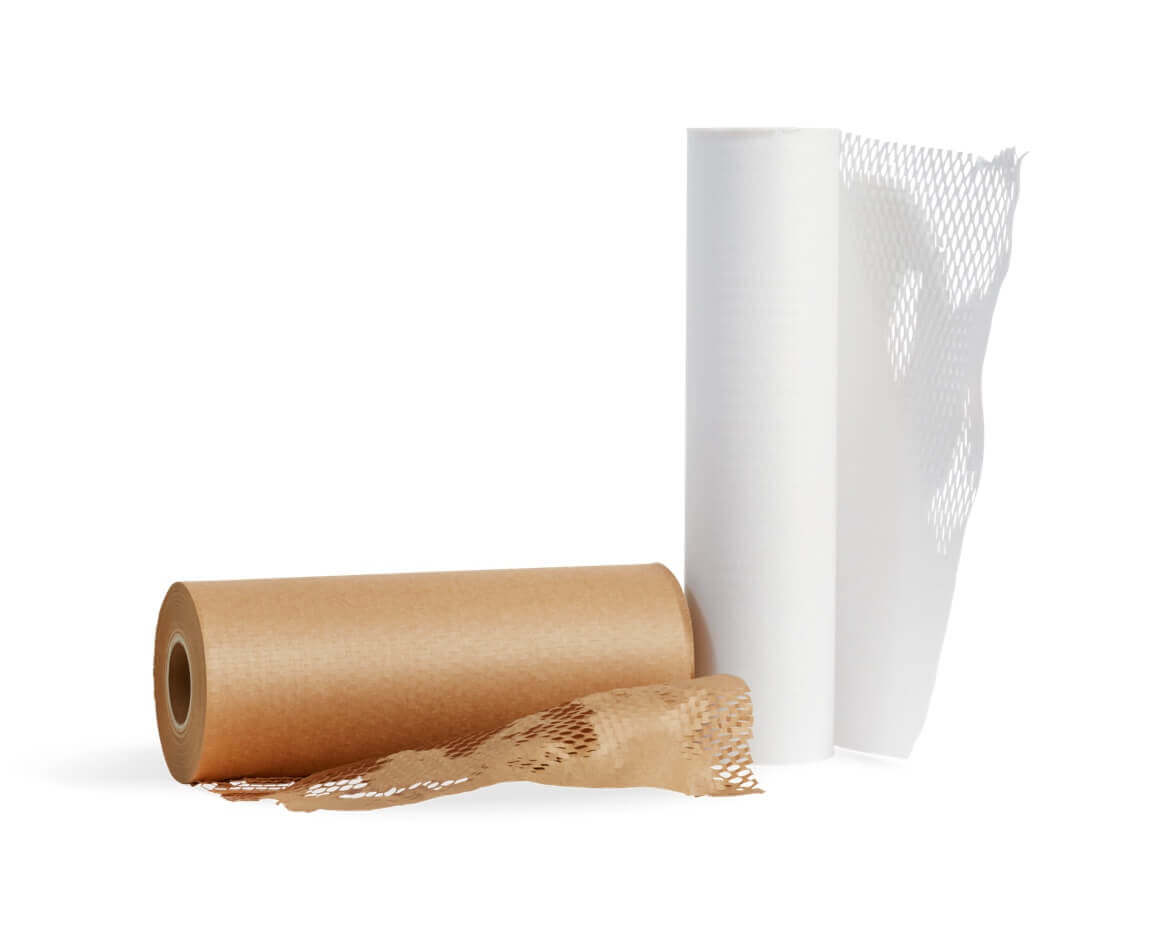 dos rollos de papel nido de abeja