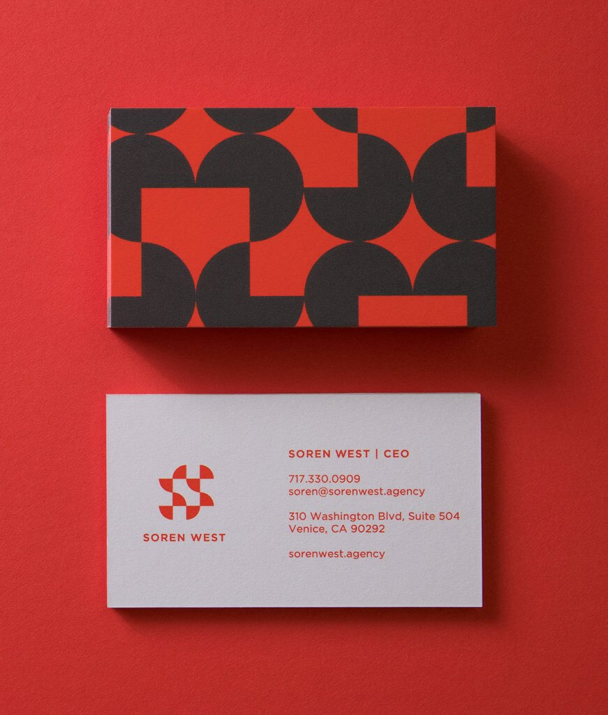 bright business card design