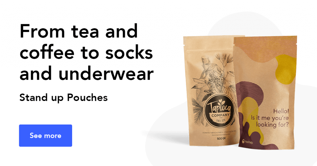 get a Packhelp's quote for standing pouches