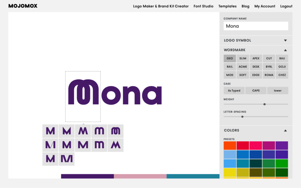 mona branding