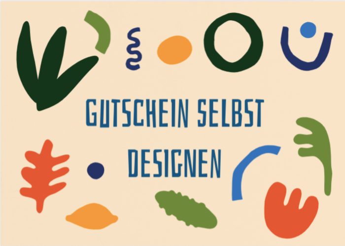 Gutschein selbst designen