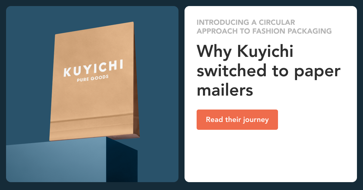 Kuyichi paper mailers banner