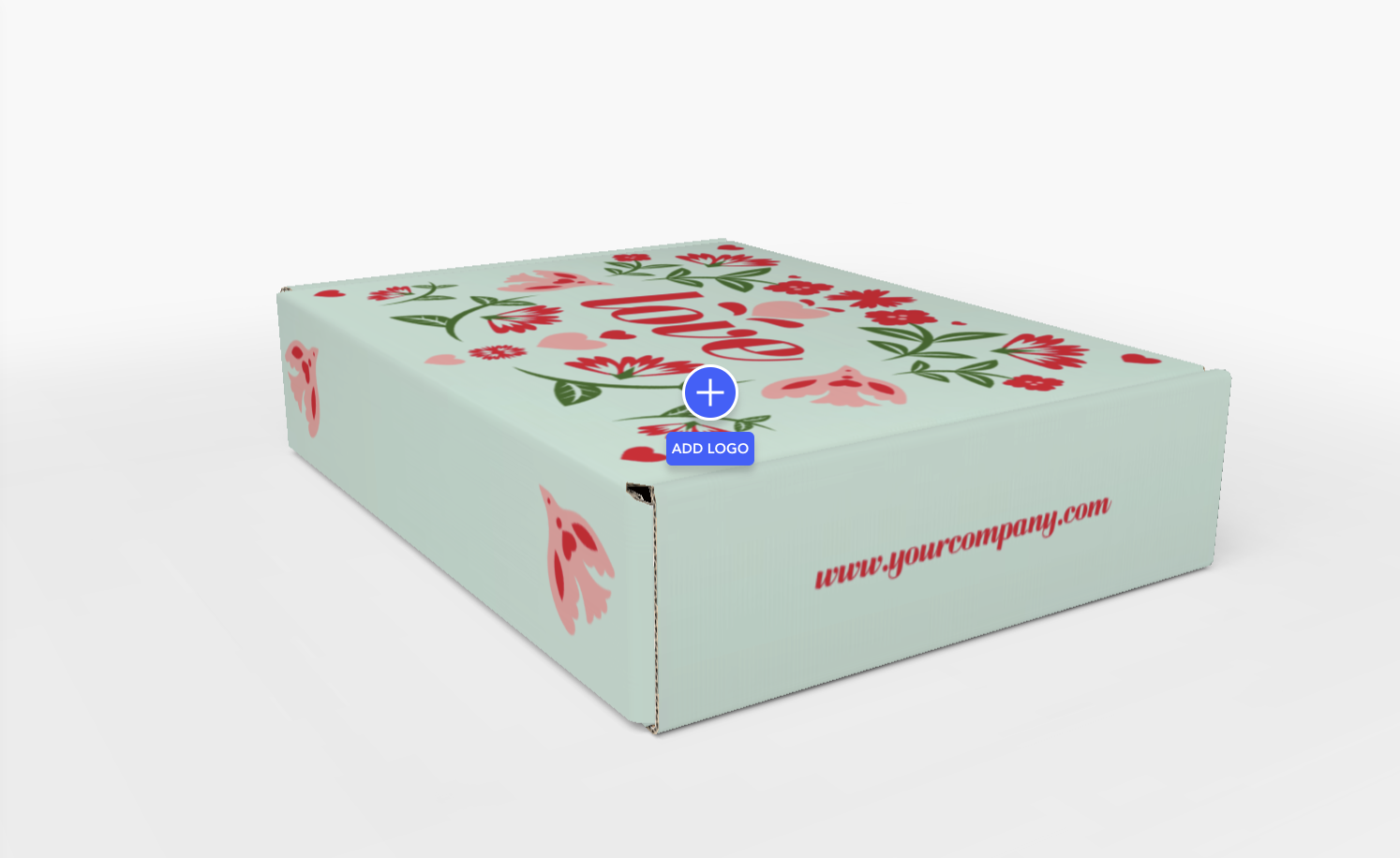 custom mailer box design in Packhelp's online editor